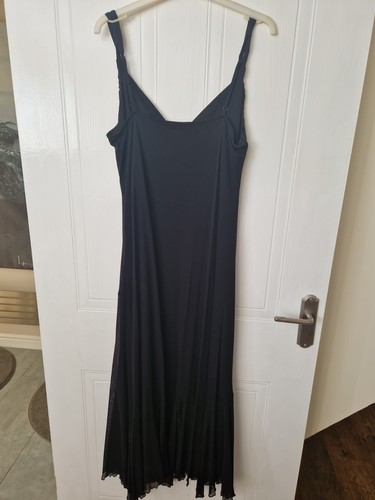 Womens Black Strappy Lined Dress, Per Una, Size 16, VG Con - Picture 4 of 4