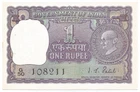 India UNC Rupee 1, , Mahatma Gandhi Issue, starting with Holy No 108,  IG Patel
