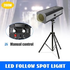 Focused Light DJ Stage LED Lighting FOLLOW SPOTLIGHT with Stand Manual Control