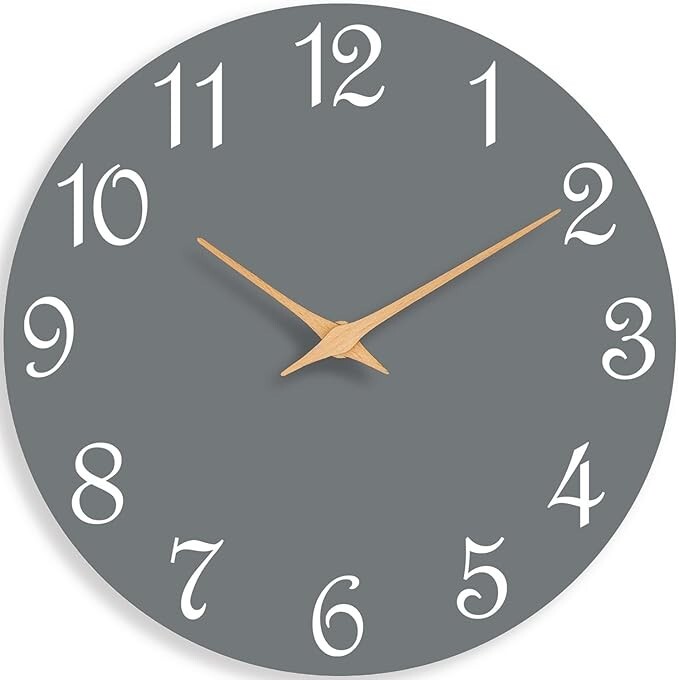 Battery Operated, Small Silent Non Ticking Clock