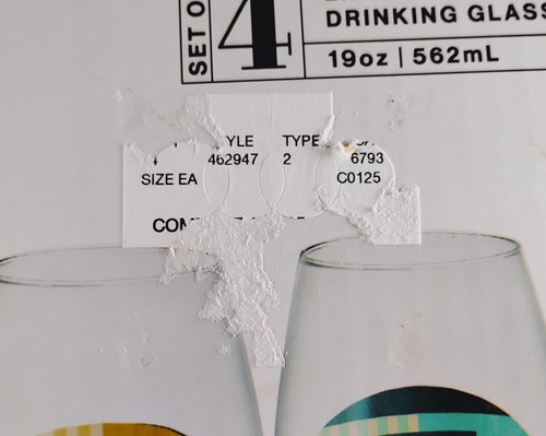 JoyJolt 4 LIMITED EDITION DRINKING GLASSES Star Wars Helmet Hues Collection 19oz - Picture 3 of 13