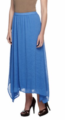 Linea By Louis Dell'Olio Pull-on Asymmetric Skirt A255139 White 2X