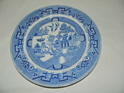 Ridgway Semi China England Blue Willow Dinner Plate - Picture 1 of 5