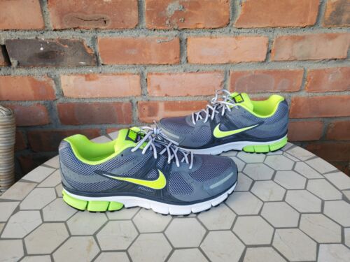 New Nike Air Pegasus 27 Mens Sz 13 Running Shoes Grey Volt Neon Sneakers 2010
