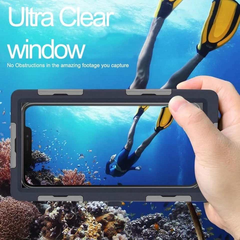 Funda de buceo impermeable subacuática para iPhone 15 14 13 12 Samsung S24 Ultra Foto 2 de 4