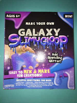 SlimyGloop Galaxy Glitter Kit Kids Craft Gloop Slime Maker Toy Horizon Group USA