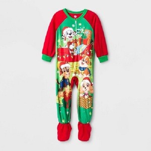 paw patrol footed pajamas