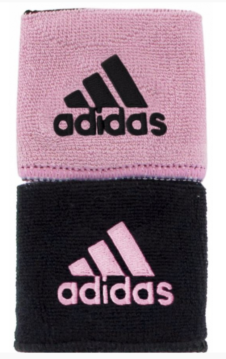 Adidas Interval Reversible Tennis Wristband (Black/Light Pink) - Main Image