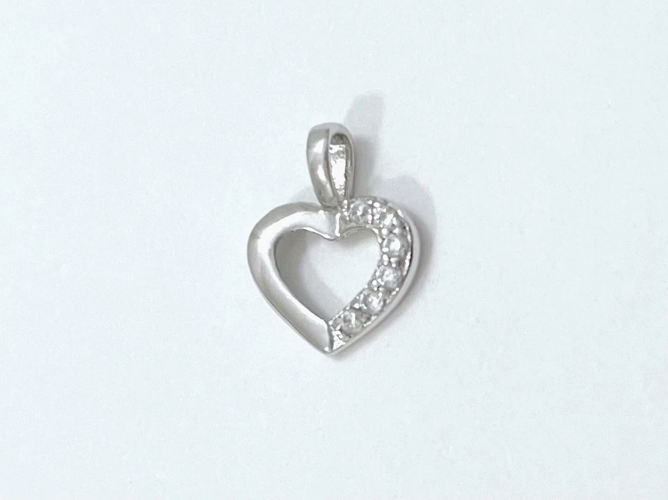 Pendente ciondolo in argento 925 con inserto in zirconia cubica - Immagine 2 di 4