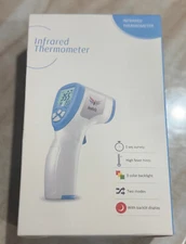 Contactless Digital Forehead Thermometer, Fast Reading, Backlit Display 2 Pack