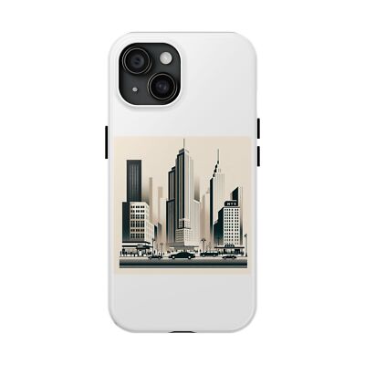 Modern Cityscape Phone Case, Urban Phone Cover, Cute Gadget Gift, Stylish