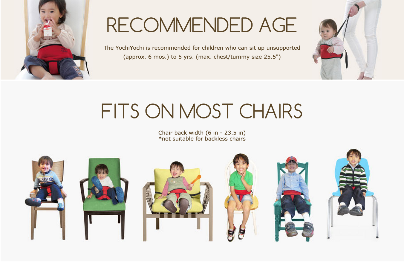 Yochi Yochi 3in1 Baby Portable Travel High Chair/ Walking Harness