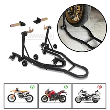 360° Motorcycle Stand Rear Wheels Lift Forklift Spoolift Paddock Swingarm