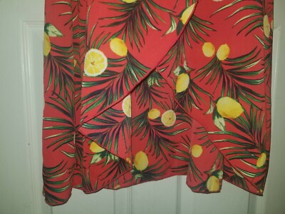 Robe Soleil See You Monday – XL – Orange à Imprimé Fruits – Sans Manches