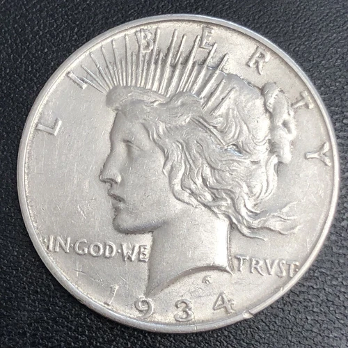 1934 D Peace Dollar Silver $1 High Grade UNC #33974