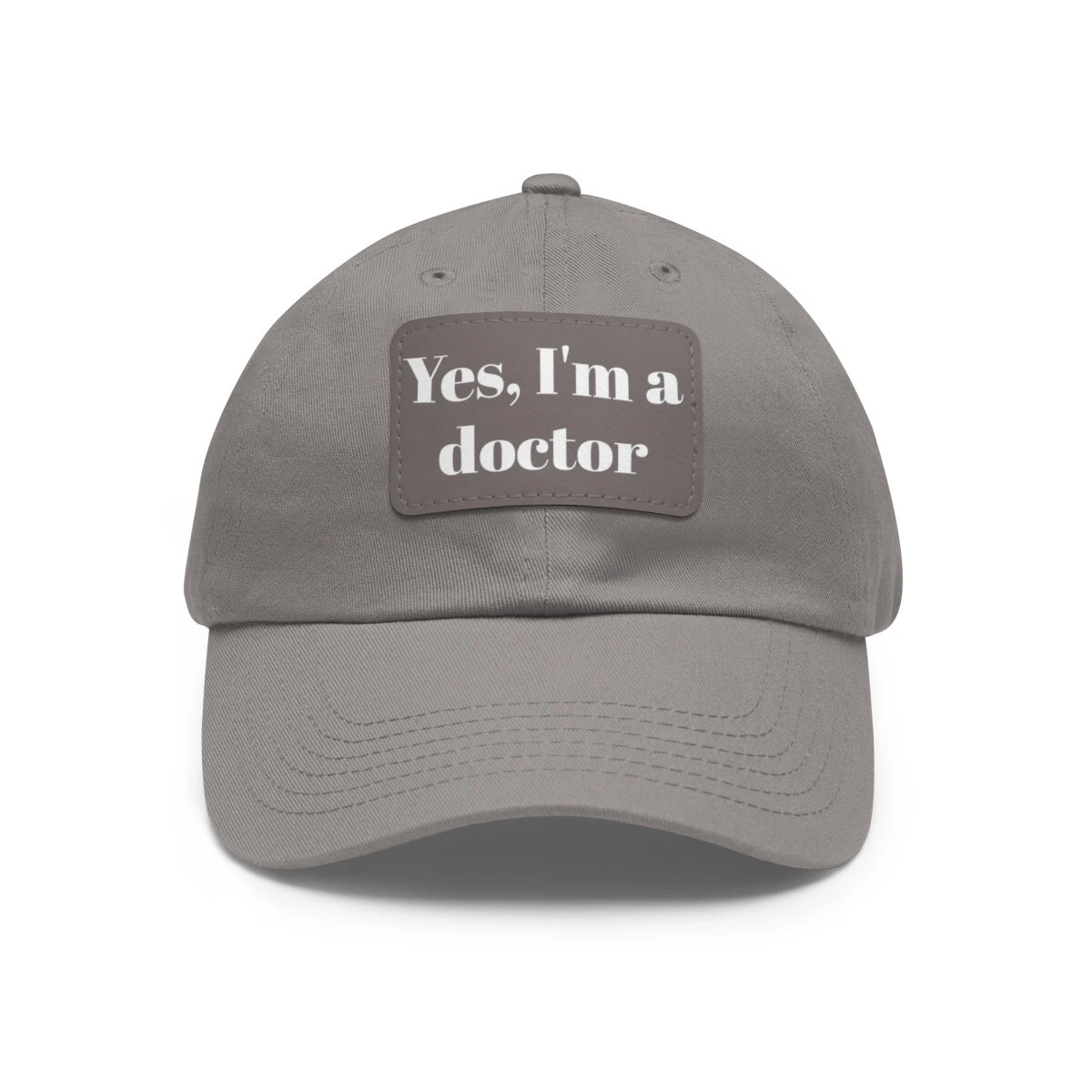 Dad Hat with Leather Patch