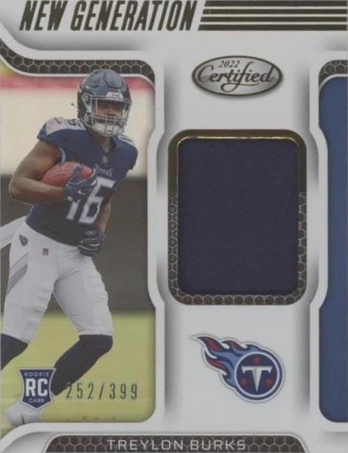 2022 Panini Certified Treylon Burks #NGJ-TB