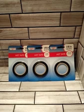 Cosco Creative Start Art Tape Black Gloss 1/8" x 324" BUNDLE OF 3