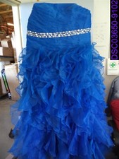 New w Tags Zaxants T378 Custom Size Royal Blue Prom Wedding Gown Dress Corset