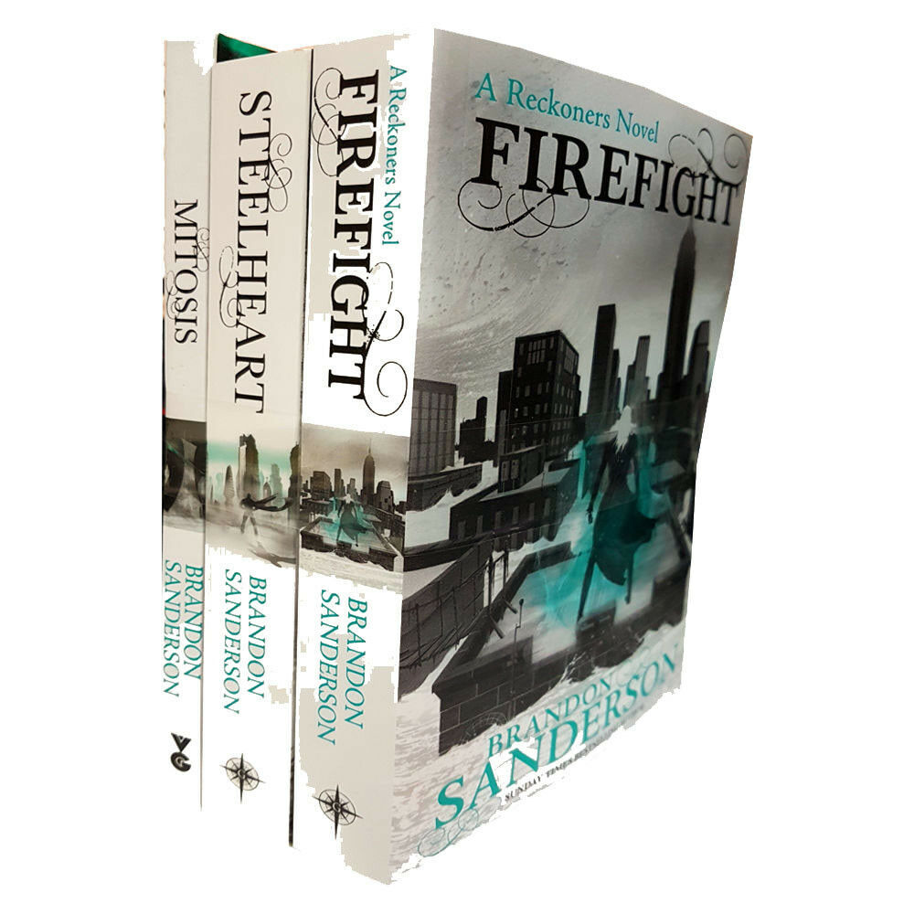 Reckoners Series Brandon Sanderson 3 Books Collection Set Firefight,Steelheart