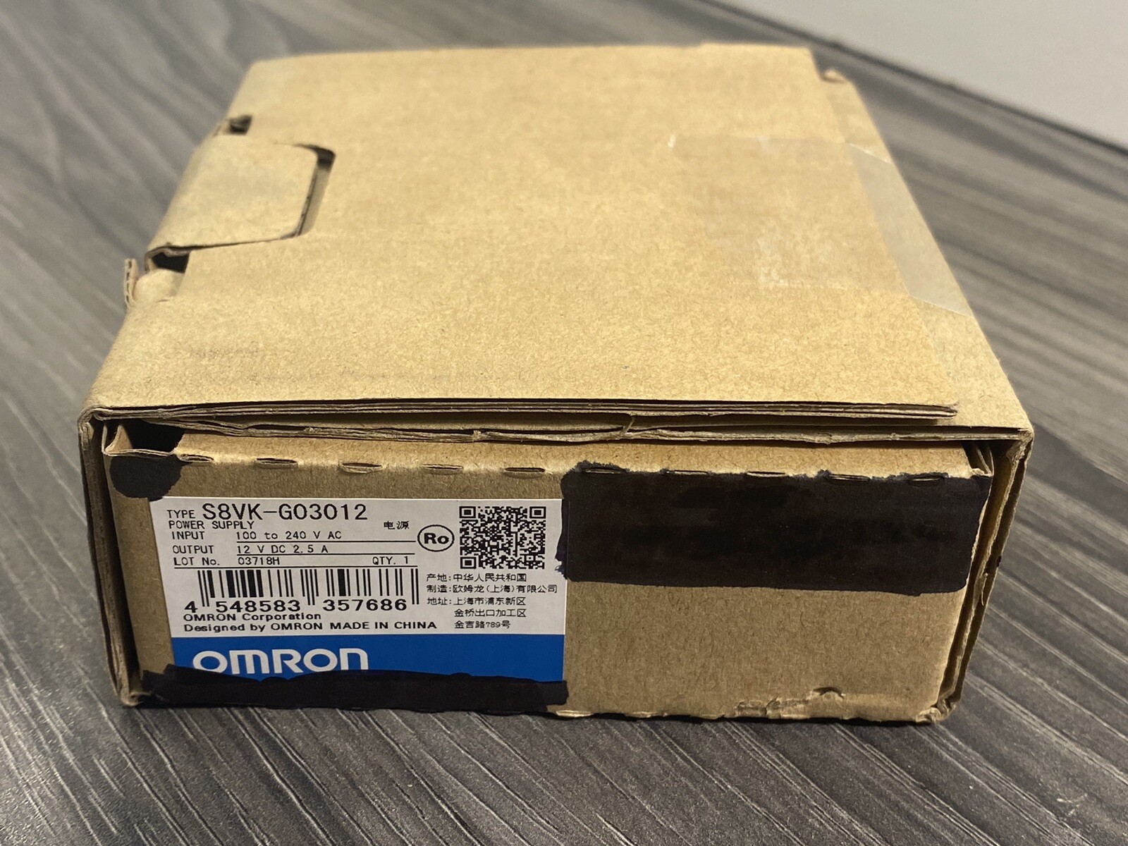New Omron S8VK-G03012 12VDC 2.5A 30W 100-240VAC Power Supply - USA