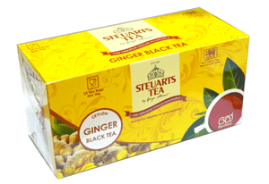Steuarts Ginger Flavoured Ceylon Black Tea 25 Count Tea Bags Best Price 50g Ebay