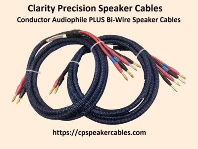 Clarity Precision Conductor Bi-Wire Audiophile PLUS Speaker Cables - FLAGSHIP!