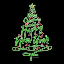 Merry Christmas Tree  Sweatshirt/Longsleeved Tshirt   Sizes/Colors