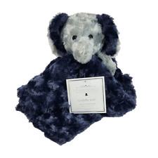 MANHATTAN KIDS GREY BLUE ELEPHANT SECURITY BLANKET STUFFED ANIMAL PLUSH NEW TAG