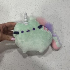 Gund Pusheenicorn Pusheen Unicorn Plush Doll Magical Sound Rainbow Mint Pink