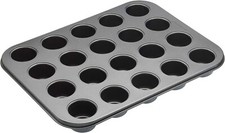 MasterClass Carbon Steel Twenty Hole Mini Bite Muffin Tin with Non-stick Coating