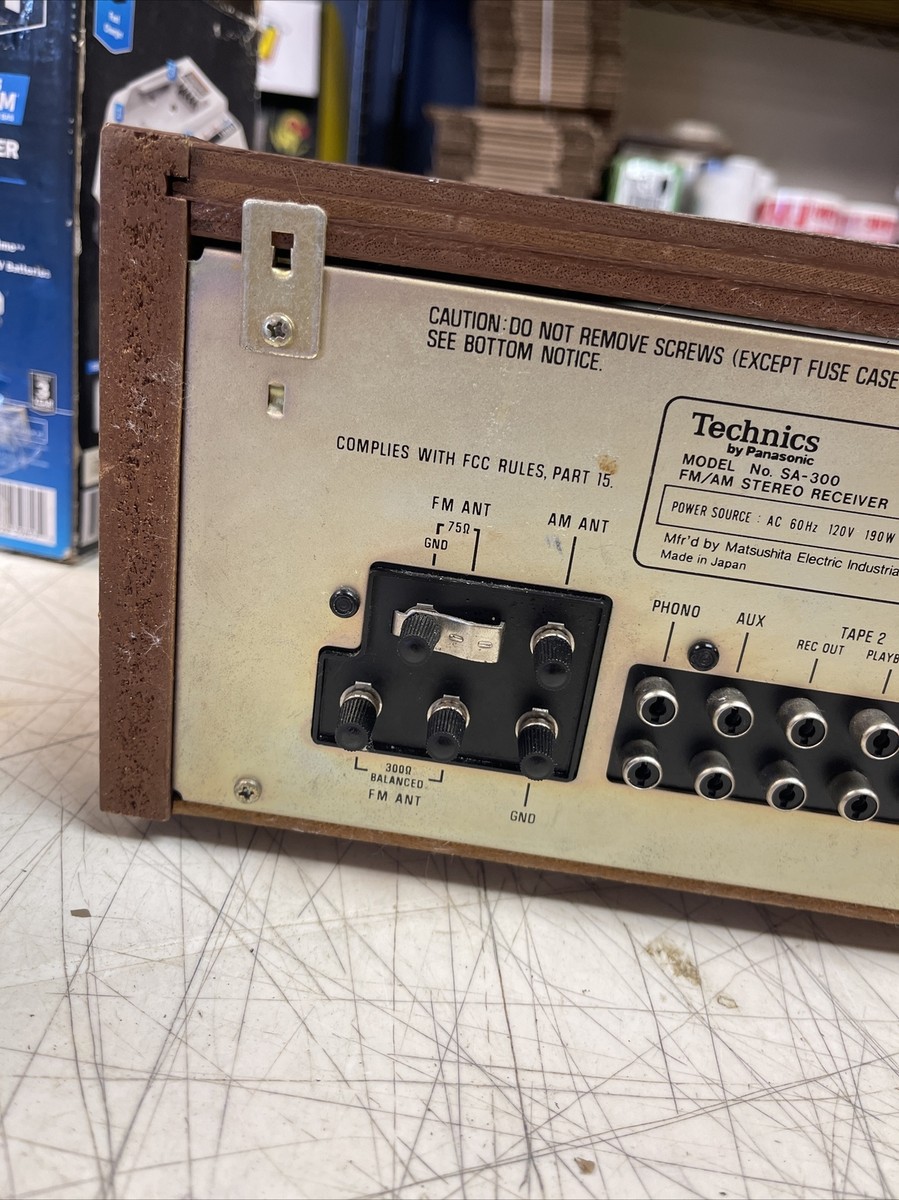 VTG Technics by Panasonic Model SA-300 FM/AM Stereo Receiver | eBay