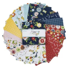 Charm Pack 5" Stacker 42pc Riley Blake "Sew Much Fun" by Echo Park Paper Co