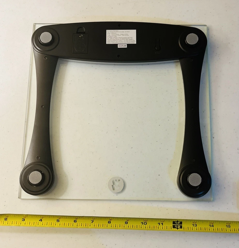 Weight Watchers Digital Glass Scale by Conair Clear Bathroom Body Scale Display - Image 2 of 2