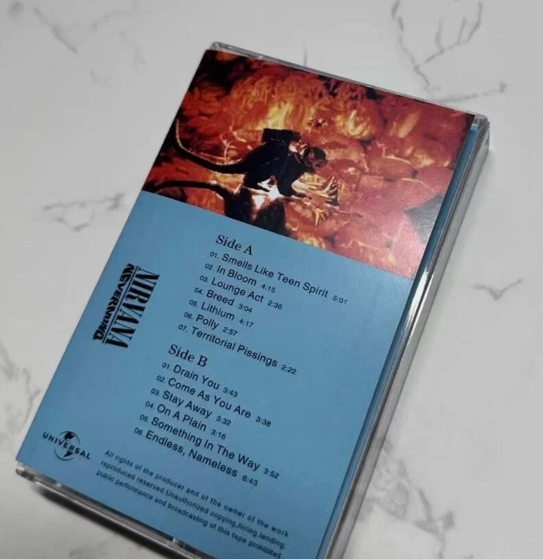 3PCS Nirvana Nevermind Cassette Tape Songs Cassette Retro fully sealed - Image 3 of 4