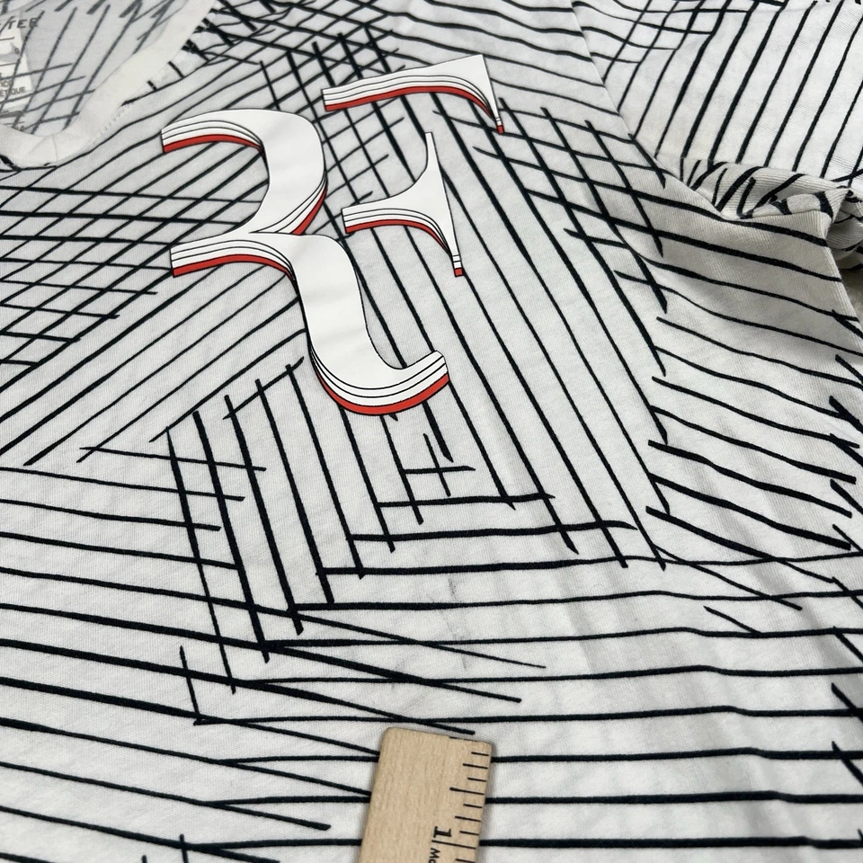 Camiseta deportiva de tenis Nike Roger Federer RF 2008 talla grande estampado de algodón Foto 3 de 4