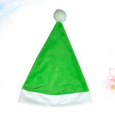 1 pieza Sombrero de Papá Noel Verde Sombrero de Navidad Decoración para Cantar para Niños Navidad