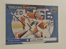 2025-26 UD TRACKING SYSTEMS Hockey Card- Lukas Dostal #TS-13 Anaheim Ducks