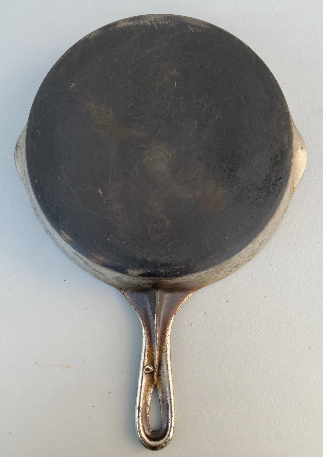 Antique Wagner Sidney Arc Logo No. 6 Cast Iron Skillet