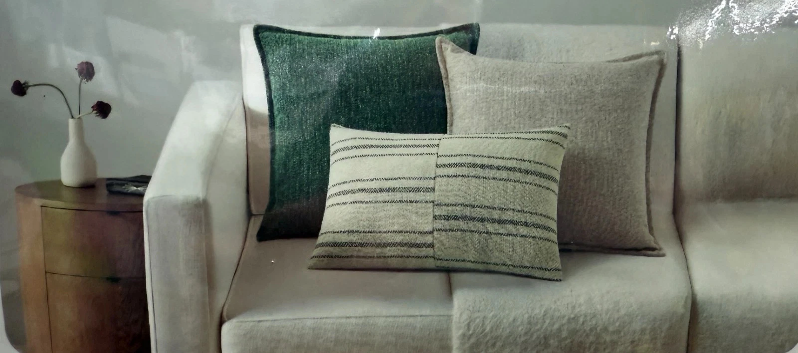 Sofascapes Decorative Pillow Set of 3 Green Beige Accent Throw Pillows NEW
Opens in a new window or