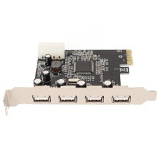 PCIe To USB 2.0 Card 4 Port 4 Pin 480Mbs Chassis Expansion Card Desktop