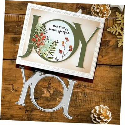 Word Joy Metal Die Cuts,Big Letter Joy Festivals Metal Cutting Dies Cut