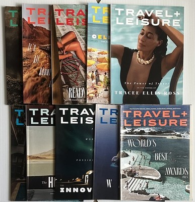 Lot of 10 - Travel & Leisure Magazines - 2022, 2023, 2025 