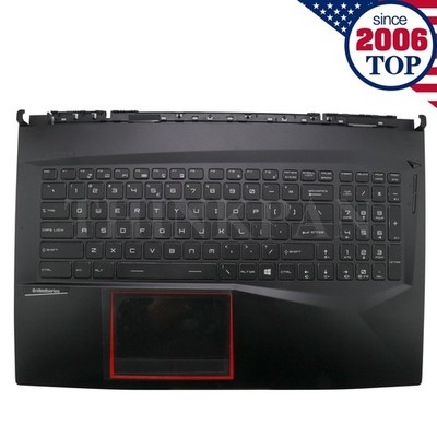 New For MSI GE75 MS-17E1 9S Upper Case Palmrest W/Touchpad RGB Backlit Keyboard