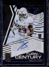2025 Panini Donruss Elite Jaydon Blue Turn of the Century Auto RC #/499 Cowboys