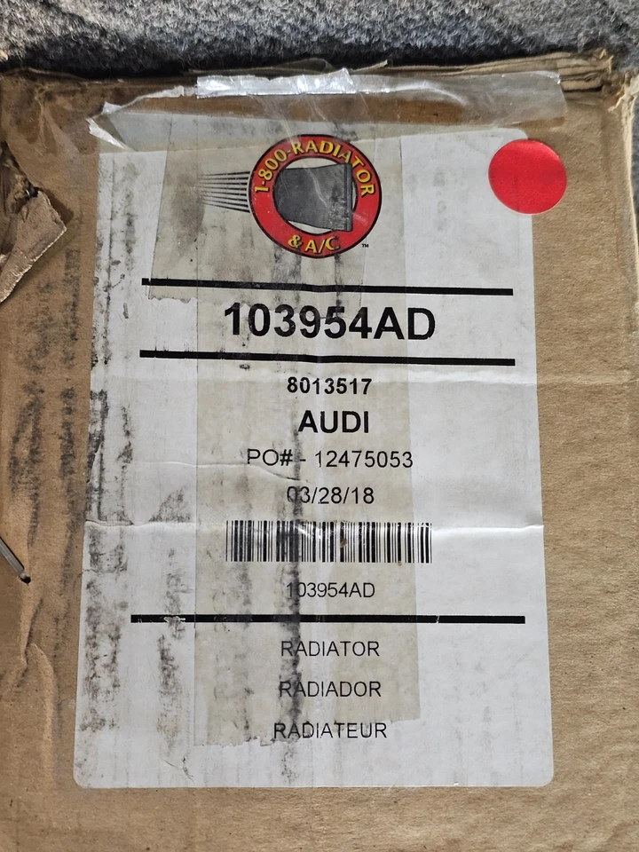 Radiador líquido de arrefecimento do motor 8013517 compatível com Audi A3 2015-2016 Volkswagen Golf 2015 - Imagem 2 de 4