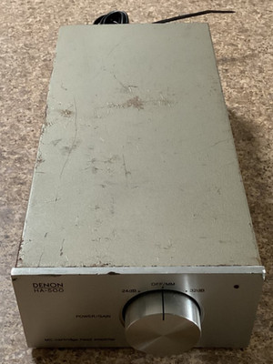 DENON HA-500 MC CARTRIDGE HEAD AMPLIFIER WITH 24DB & 32dDB GAIN OPTIONS