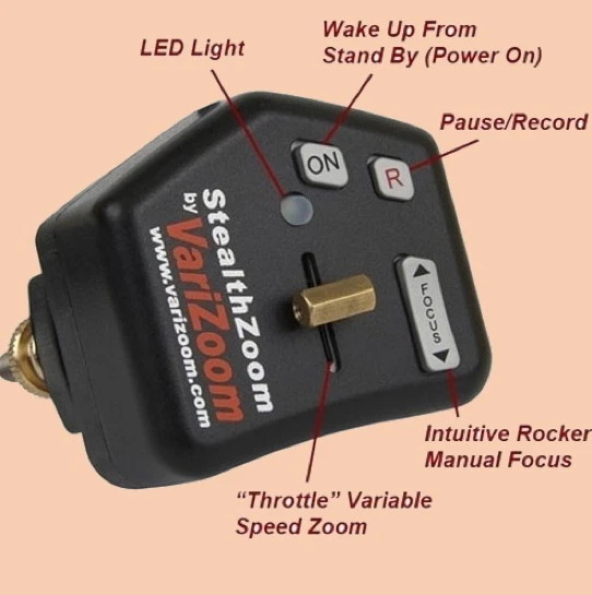 VariZoom VZStealthZoom LANC Lens Zoom & Focus Controller - Image 2 of 4