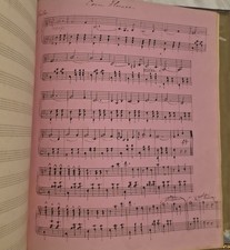 Victorian Autograph Poetry Album Scrapbook Music Manuscript Illustrated c1880