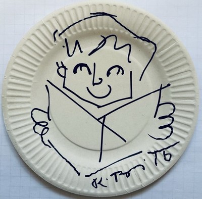 Romero Britto signiert original Zeichnung Unterschrift Autogramm signed (18)